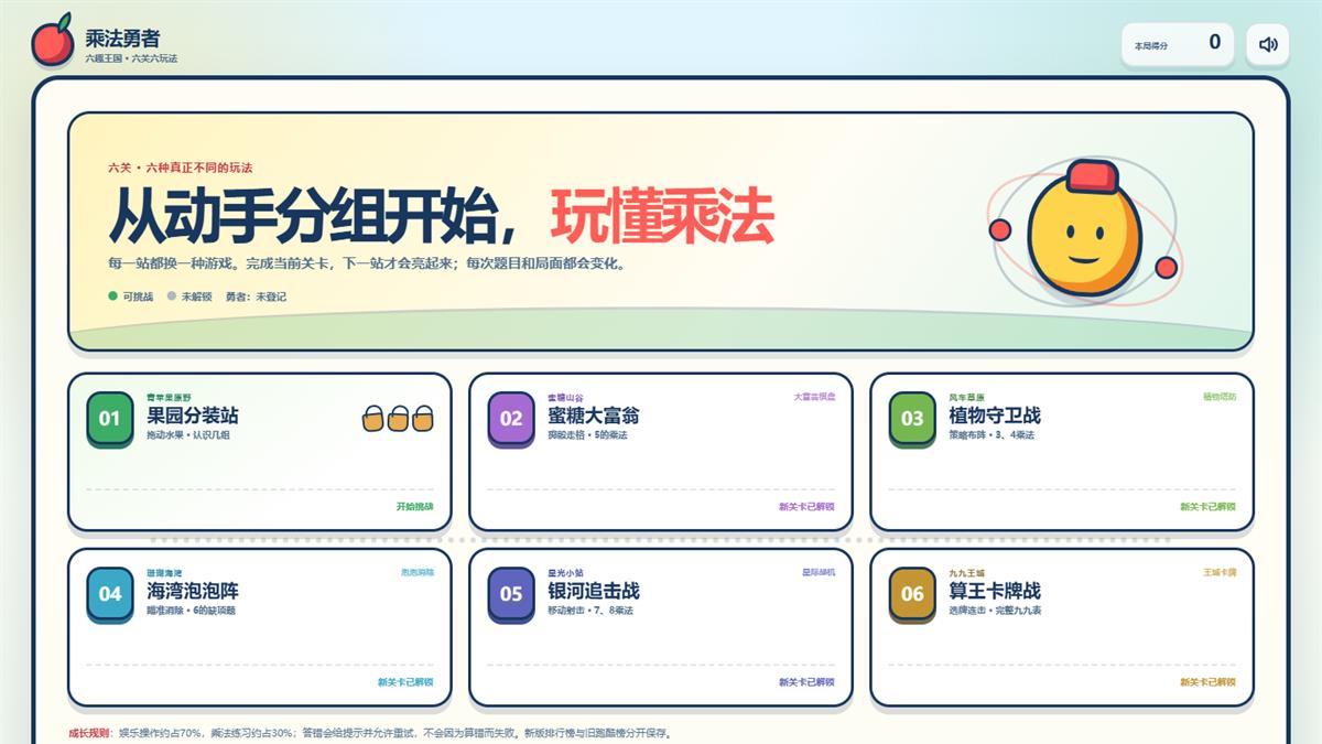 乘法勇者：六趣王国真实页面封面