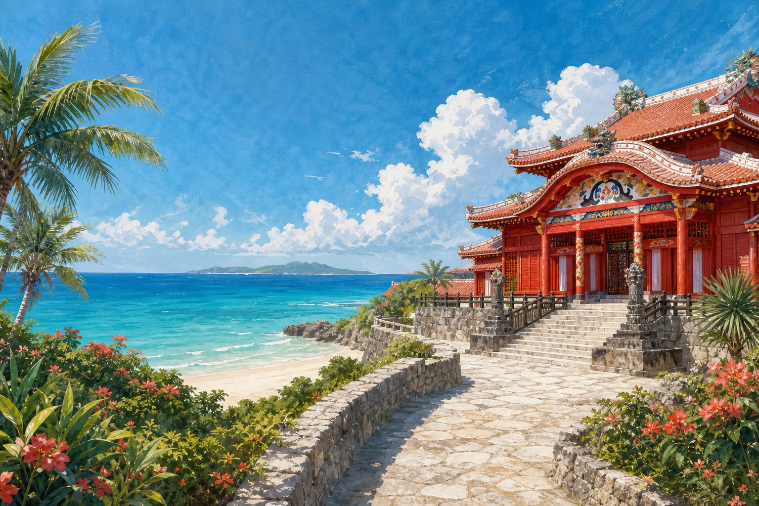 冲绳目的地印象图